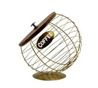 Sghtil Porte de gousse de café, support KCUP pour comptoir | Paniers de cafetière en fer avec couvercle,Support de collation en métal, porte-gobelet 'organisation de cuisine, décoration de