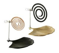 Sghtil Porte encens, support brûleur encens volant antidérapant 2 pièces - Capture cendres élégante de table pour maison camping terrasse