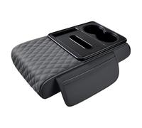 Sghtil Porte-gobelet pour console de voiture - Housse d'accoudoir pour voiture, coussin d'accoudoir de console centrale, boîte de rangement pour accoudoir ou tasse à eau, téléphone portable, clés