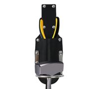 Sghtil Porte-pinces pour ceinture, pochette à outils en cuir synthétique et porte-marteau - Poche de rangement 2 en 1 pour électricien, construction, élagage de jardin