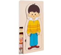 Sghtil Puzzle Anatomique, Corps Humain pour - Puzzle du Corps Humain pour de 3 à 5 Ans | Kit d'apprentissage créatif réaliste Squelette Jigsaw pour Classe de biologie dans Les salles