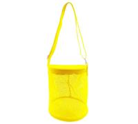 Sghtil Sac pour jouets de plage | Sac à bandoulière en filet pour piscine | Épaule Réglable Voyage Vacances pour Natation Croisière Pique-nique Parc Ruisseau, jaune, riferimento alla descrizione