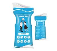 Sghtil Sacs urinaires pour Voyage | 0.9L Sacs à miction Femme Portable Pour Voyage,Solution Hygiénique Anti-fuite Pour Randonnée Camping Code Urgences