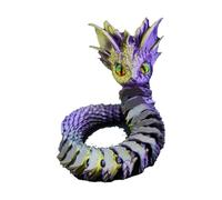 Sghtil Snake imprimé dans, jouet serpent imprimé,Jeux d"animaux réalistes articulés | Distance de bureau pour figurine d"animal de collection pour aquarium, bureaux