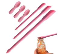 Sghtil Spatule pour petits verres, spatule en silicone trempé des deux côtés, plus robuste, agitateur multifonction pour bouteilles alimentaires, produits de beauté