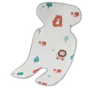 Sghtil Tampon de refroidissement du siège d'auto, revêtement de poussette bébé,Tampon de refroidissement du siège de poussette - Couvrette houllonnée mignonne Coussin de glace en soie double face