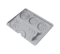 Sghtil Tapis de presse à café, tapis en silicone antidérapant, résistant à la chaleur, outil de station pour porte-filtres sur le comptoir de la maison ou du magasin