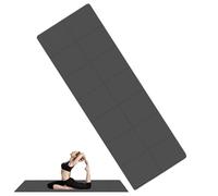 Sghtil Tapis de yoga de voyage, tapis de yoga pliable,Tapis d'exercice portable double face muet pour usage domestique - Sac de transport antidérapant Tapis de fitness élargi et épaissi