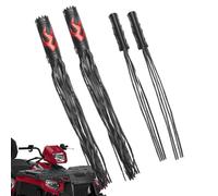 Sghtil Tassel Grip Cover Moto,Couvercle d'embrayage de Frein en Cuir avec Franges | Rétro Flame Vendu par Paire Populaire Guidon Spike Streamer, Poignées Powersports