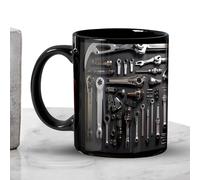 Sghtil Tumbler de café avec boîte à outils mécanique, tasse à café mécanique,Coupe de verre à café en céramique imprimée pour hommes - Outil de boisson pour l'impression claire pour la maison