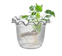 Sghtil Vase Transparent | Pot De Bouquet De Fleurs - pour Pièce De Table De Mariage Mariée Table Dîner Hôtel Lobby Fleurs Séchées