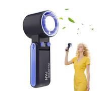 Sghtil Ventilateur à main 4000 mAh,Ventilateur portatif 5 vitesses pour voyage | accessoire avec design pliable pour intérieur maison, salle de sport, voyage en plein air, plage