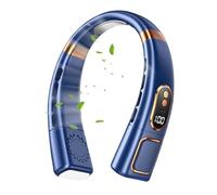 Sghtil Ventilateur de cou rechargeable par USB, portable avec 5 vitesses pour sports extérieurs, voyages, randonnée, plage, camping, voiture