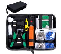 SGILE 9 en 1 Professional Testeur RJ45 de Network Réseau Câble, RJ 45 Kits d'Outils de Réparation d'Ordinateur Net Maintenance de Testeur de Câble LAN, Réseau Ensemble d'Outils Approprié au Bricolage