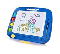 SGILE Ardoise Magique - 42 X 33 cm - Tableau de Dessin Magnétique Effaçable - Bleu