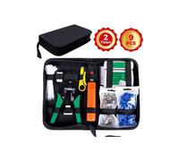 SGILE Testeur de Network Réseau Câble Kits d'Outils de Réparation d'Ordinateur Net Professionnel Maintenance de Testeur de Câble LAN 9 en 1 Outils