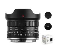 SGimage Objectif fisheye ultra grand angle 7,5 mm F2.8 pour appareils photo avec monture micro 4/3 | Léger 326 g | Construction en métal, photographie de ciel étoilé, champ de vision 170°