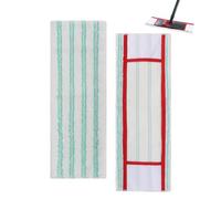Sgizoku Lot de 2 tampons de rechange universels en microfibre pour balai plat Leifheit Profi XL/Viledas - Lavable et réutilisable - 49 x 17 cm