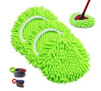Sgizoku Lot de 3 recharges de balai chenille compatibles avec Viledar 1Tank EasyWring&Clean/Turbo Spin/Smart Mop pour nettoyage de tous les sols durs, nettoyage efficace, lavable et durable, vert