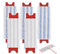 Sgizoku Lot de 5 recharges de serpillère compatibles avec Vileda 1-2 têtes de balai à franges en microfibre, lavables en machine et réutilisables