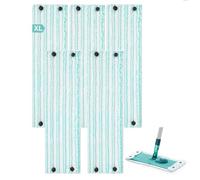 Sgizoku Lot de 5 serpillères de rechange compatibles avec Leifheit Clean Twist XL Micro Duo - 49 x 15 cm - En microfibre - Accessoire de rechange - Forte puissance de nettoyage