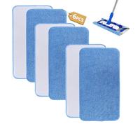 Sgizoku Lot de 6 recharges en microfibre compatibles avec le chiffon en microfibre professionnel Mr SIGA - 42 cm x 23 cm