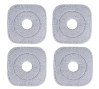 Sgizoku Tampon de rechange universel pour serpillère carrée et seau - Recharges de serpillère en microfibre pour balai à franges - Housse de rechange lavable et réutilisable pour nettoyer les sols