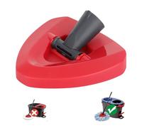 Sgizoku Tête de balai compatible avec les recharges Viledar H2PrO RinseClean Spin Mop - Base triangulaire pour fixer les recharges de balai Rinse Clean au manche de la serpillère, ne convient pas aux