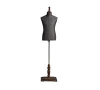 SGKOMN Mannequin Homme, Buste, Mannequin mi-Long, présentoir pour vitrine, Hauteur réglable de 130 à 180 cm, The Headless No Arm-M