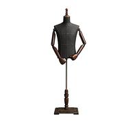 SGKOMN Mannequin Homme, Buste, Mannequin mi-Long, présentoir pour vitrine, Hauteur réglable de 130 à 180 cm, The Headless Have Arm-S