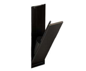 SGKOMN Porte-Brosse de Toilette encastré, alcôve de Douche en Acier Inoxydable 304, Niche de Salle de Bain Invisible pour la rénovation de Salle de Bain des hôtels, Black-11.8x44.8x12.5cm