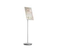 SGKOMN Présentoir pour Panneaux d'affichage, Support de Sol pour Affiches A3, Affichage Vertical et Horizontal, Guide d'orientation pour signalétique Scolaire, église, Entreprise, sa, Silver