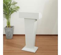 SGKOMN Pupitre autoportant en Acrylique et métal, chaire de conférence, pupitre de Discours en Fer, chaire d'église sur Pied avec butée de Bord, pupitres commerciaux