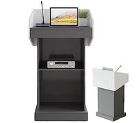 SGKOMN Pupitre de conférence Robuste, pupitre de 127 cm de Haut pour Enseignants, pupitre Moderne avec Console d'accueil pour Mariages et séminaires, Accessoires Inclus.