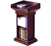 SGKOMN Pupitre, Podium Portable pour conférence et Bureau, Podium en Bois Massif pour Discours, Accueil, réception, enseignement, Mariage, présidence, cérémonie assermentée