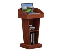 SGKOMN Pupitre Portable avec 2 espaces de Rangement Ouverts, pupitre de réception, pupitre pour églises, Table de conférence. Ce pupitre Offre de Nombreuses possibilités d'utili, B-60x40x110cm