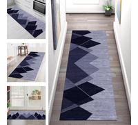 SGLGSTORE Tapis de Passage Antiderapant Tapis de Cuisine Lavable Bleu Foncé Tapiscouloir Moquette Anti-Taches d'entrée intérieurs 70X120CM Tapisdécoration pour Chambre Salon Paillassons