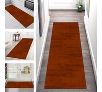 SGLGSTORE Tapis de Passage Antiderapant Tapis de Cuisine Lavable Orange foncé Tapiscouloir Moquette Anti-Taches d'entrée intérieurs 50X200CM Tapisdécoration pour Chambre Salon Paillassons