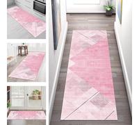 SGLGSTORE Tapis de Passage Antiderapant Tapis de Cuisine Lavable Rose Tapiscouloir Moquette Anti-Taches d'entrée intérieurs 70X120CM Tapisdécoration pour Chambre Salon Paillassons