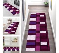 SGLGSTORE Tapis de Passage Antiderapant Tapis de Cuisine Lavable Violet Bleu Noir Tapiscouloir Moquette Anti-Taches d'entrée intérieurs 110X250CM Tapisdécoration pour Chambre Salon Paillassons