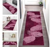 SGLGSTORE Tapis de Passage Antiderapant Tapis de Cuisine Lavable Violet Rose Tapiscouloir Moquette Anti-Taches d'entrée intérieurs 70X300CM Tapisdécoration pour Chambre Salon Paillassons