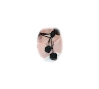 Sgoeths Collier ras du cou à fleurs pour femme - Collier ras du cou réglable à grande fleur - Style bohème - Pour l'été et la plage (collier à fleurs noires)