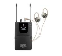 SGPRO Système de moniteur intra-auriculaire sans fil - Récepteur - 85 fréquences réglables - Fonctionnement de 79,9 m pour groupes, studio et événements