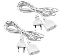 SGQTGIMU 2 Rallonge Electrique 3m CâBle EuropéEn Type-C Euro Rallonge De CâBle d'alimentation Rallonge CâBle Euro éLectrique Rallonge Europrolongateur Electrique Euro Type-C MâLe vers Type-C Femelle