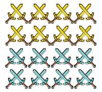 Sgqtqybk 32PCS Inflatable Swords, 25.6 inch PVC Blow up Swords, Inflatable Toys for Kids Themed Party Gifts