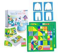 Sgqtqybk Jeux Assortis, Puzzles pour Enfants avec Cloche, Nappe, Cartes de Motifs, Jeux de société Tailleur Exquis pour cultiver la Concentration, réflexion inversée