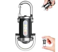 Sgqtqybk Keychain Flashlight Rechargeable, Multi-Modes Waterproof Keychain Light with Red and Blue Alerts Signals, Portable Key Chain Flashlight with Carry Clip for Outdoor Travel Camping