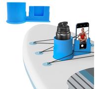 Sgqtqybk Porte-Plate-Forme à Paddle avec Support de téléphone, Tasse en Plastique à Paddle avec Trou de vidange, Repose-Fil Repose-Pire Accessoires pour Les Amateurs Paddleboard, Bleu