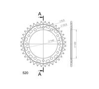 SGR COURONNE S AC P520-D36 POUR HONDA CBR R ABS/300 15-17