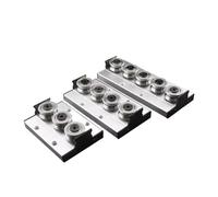 SGR25 intégré double axe noyau rouleau curseur SGB25-3 roue/SGB25-4Wheel/SGB25-5 bloc de roue curseur/avec serrure 1 pièces(3 wheel-lock)